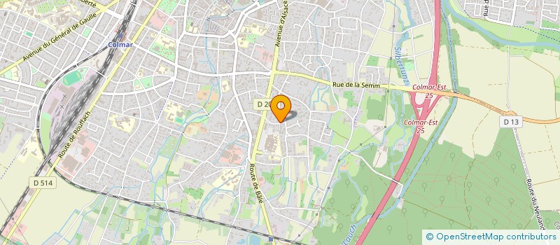 localisation de l'entreprise CABINET C. FRICK  COLMAR