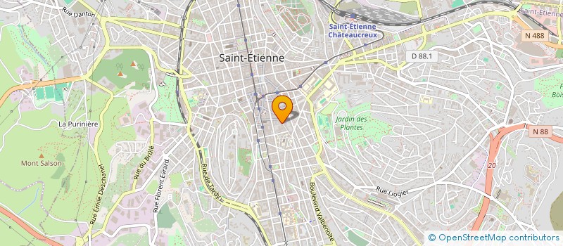 localisation de l'entreprise CABINET C. O M. A. B. I.  SAINT-ETIENNE