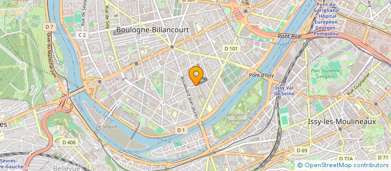 localisation de l'entreprise CABINET C.VRNET à BOULOGNE-BILLANCOURT