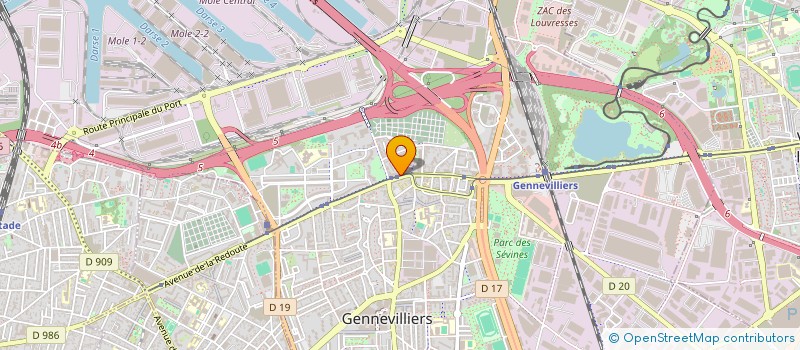 localisation de l'entreprise CABINET CABALLERO MARION à GENNEVILLIERS