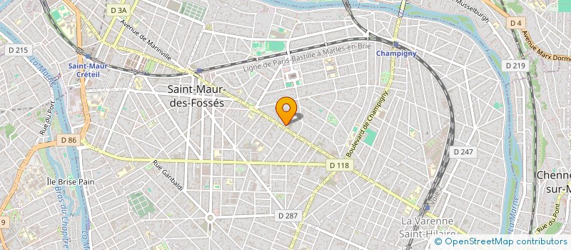 localisation de l'entreprise CABINET CALM à SAINT-MAUR-DES-FOSSES