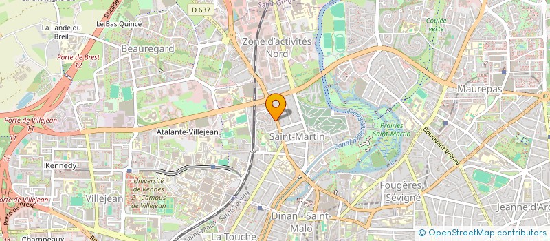 localisation de l'entreprise CABINET CAPILLAIRE  RENNES