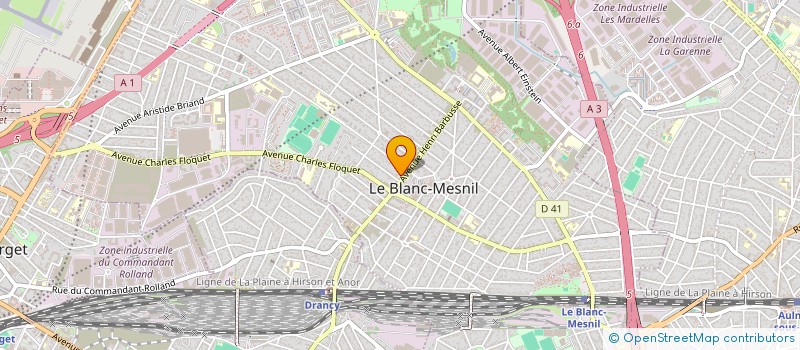 localisation de l'entreprise CABINET CARDIO MANNE MURCIANO  LE BLANC-MESNIL