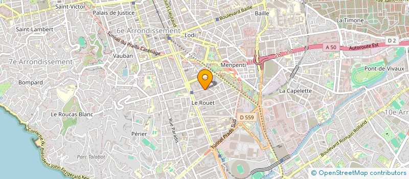 localisation de l'entreprise CABINET CARLOTTI URBANISME à MARSEILLE