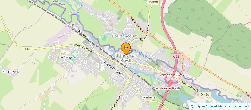 localisation de l'entreprise CABINET CARPENTIER YVES ET M. FRANCOISE  BLANGY-SUR-BRESLE