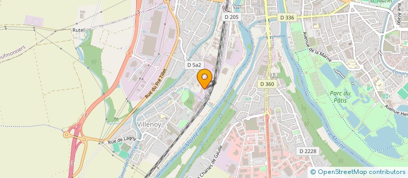 localisation de l'entreprise CABINET CARRE EXPERTISE ET CONSEIL  VILLENOY