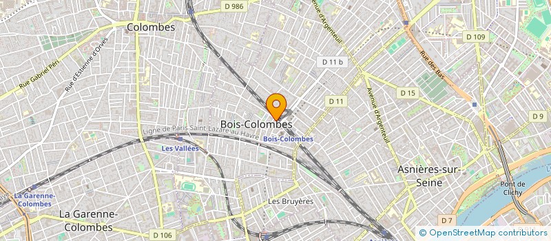 localisation de l'entreprise CABINET CARREAU COLLOMB à BOIS-COLOMBES