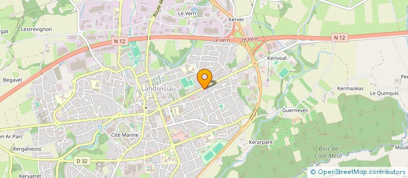 localisation de l'entreprise CABINET CENSEA  LANDIVISIAU