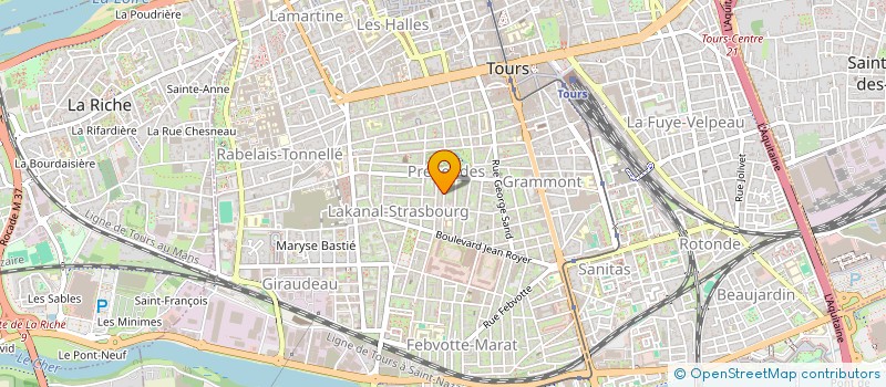 localisation de l'entreprise CABINET CERES à TOURS