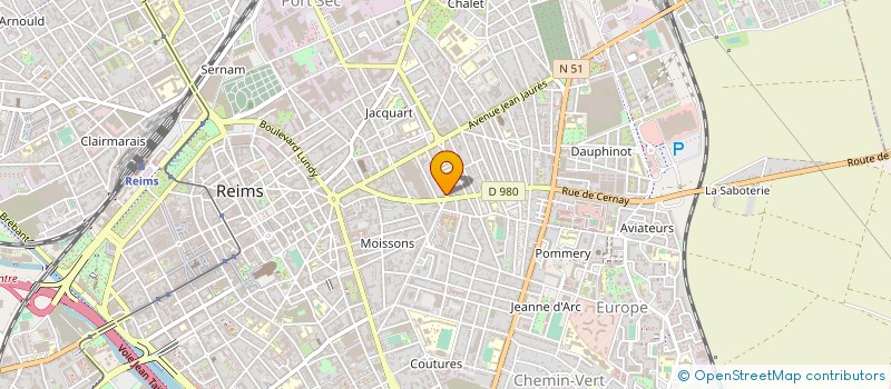 localisation de l'entreprise CABINET CHALONS PATRIMOINE  REIMS