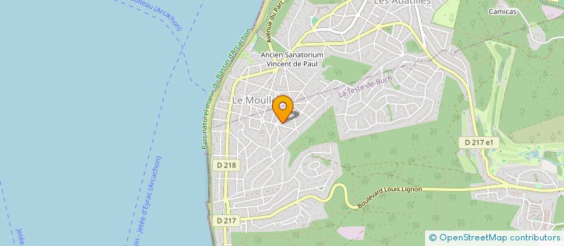 localisation de l'entreprise CABINET CHANZY à LA TESTE DE BUCH