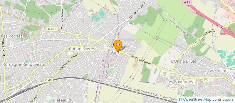 localisation de l'entreprise CABINET CHAPLAIN à HERBLAY-SUR-SEINE