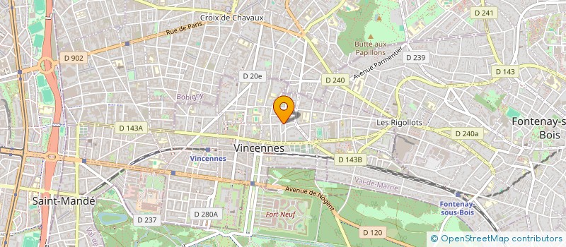 localisation de l'entreprise CABINET CHAPUIS  VINCENNES