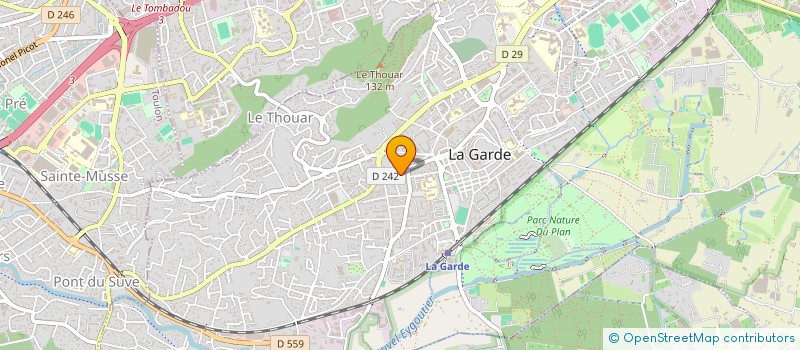localisation de l'entreprise CABINET CHARLES NICOLAS SOPHIE SARAZIN & ASSOCIEES à LA GARDE