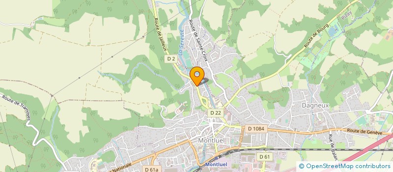 localisation de l'entreprise CABINET CHARPENTIER  MONTLUEL