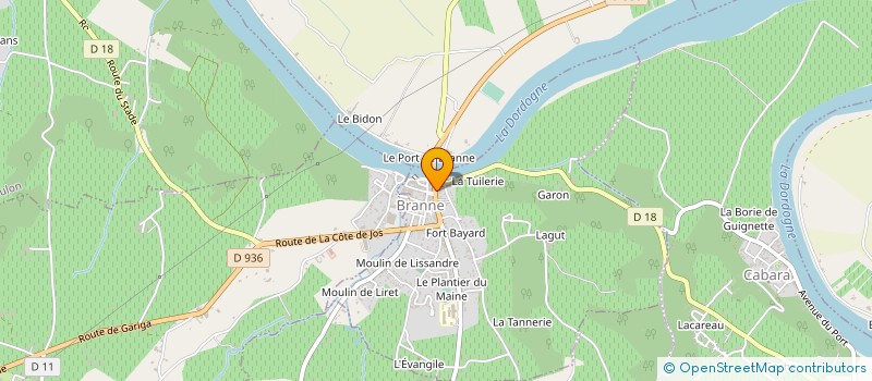 localisation de l'entreprise CABINET CHASSAGNE SOCIETE DE GESTION ET D'EXPERTISE COMPTABLE à BRANNE