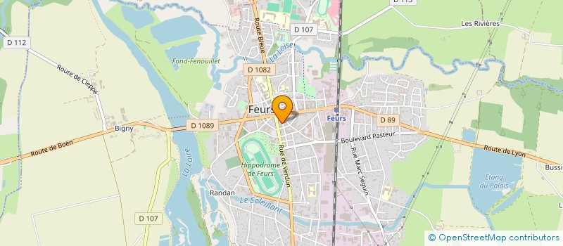 localisation de l'entreprise CABINET CHAVEROT - VIALLON - BESSON  FEURS