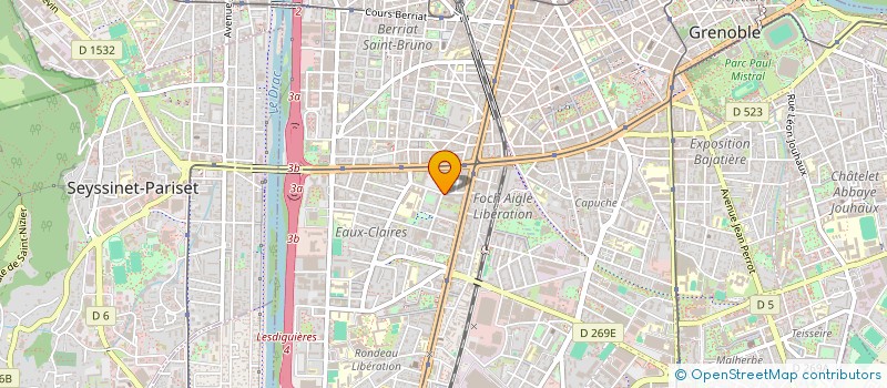 localisation de l'entreprise CABINET CHEKHAR à GRENOBLE