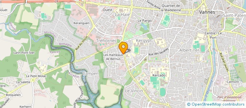 localisation de l'entreprise CABINET CHOTARD à VANNES