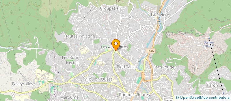 localisation de l'entreprise CABINET CHOUETTE ET AMOUROUX à TOULON