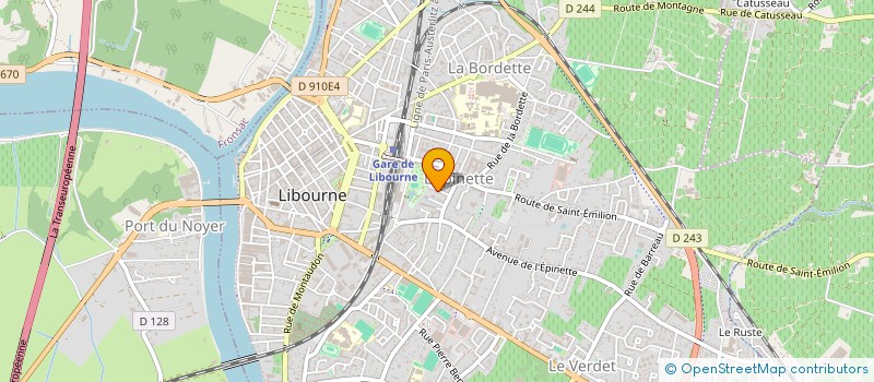 localisation de l'entreprise CABINET CHRISTOPHE AUDONNET  LIBOURNE