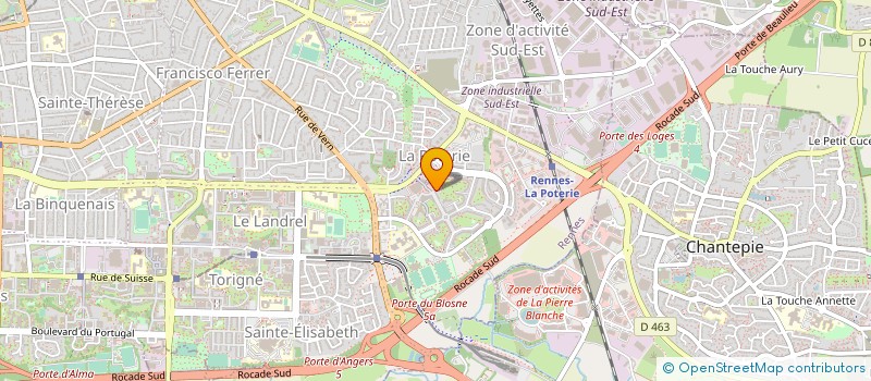 localisation de l'entreprise CABINET CHRISTOPHE BOURGOISE  RENNES