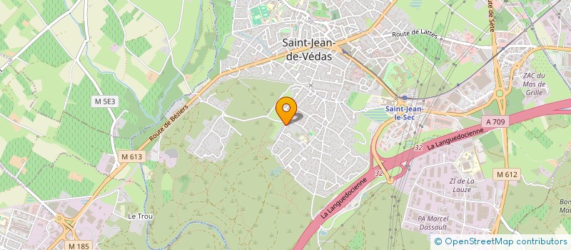 localisation de l'entreprise CABINET CHRISTOPHE LEFEVRE ENTREPRISES  SAINT-JEAN-DE-VEDAS