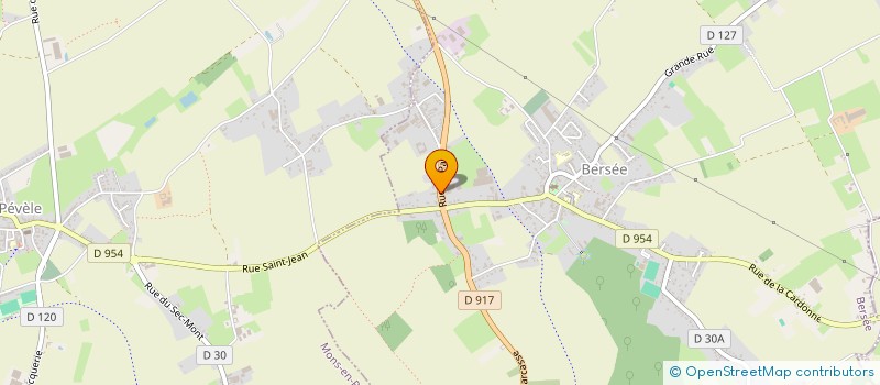 localisation de l'entreprise CABINET CLAUDE DUPIRE - SOCIETE D'EXPERTISE COMPTABLE à BERSEE