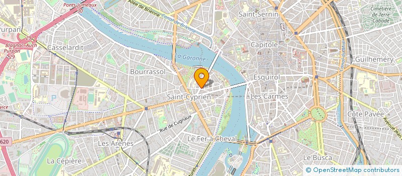 localisation de l'entreprise CABINET CLAVERE THALAMAS à TOULOUSE
