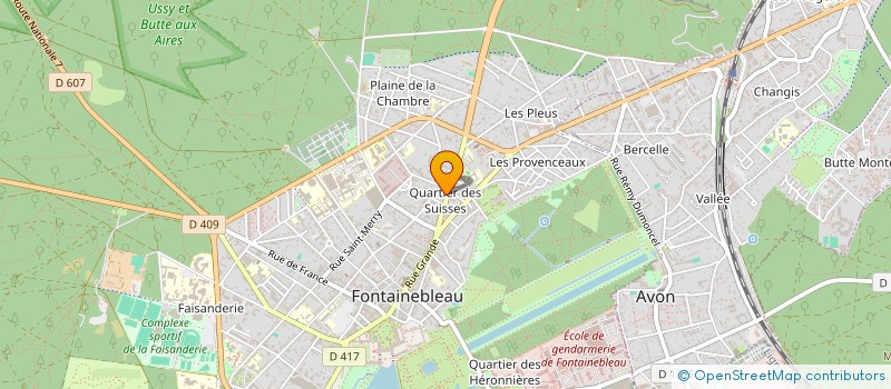 localisation de l'entreprise CABINET CLOUVEL à FONTAINEBLEAU
