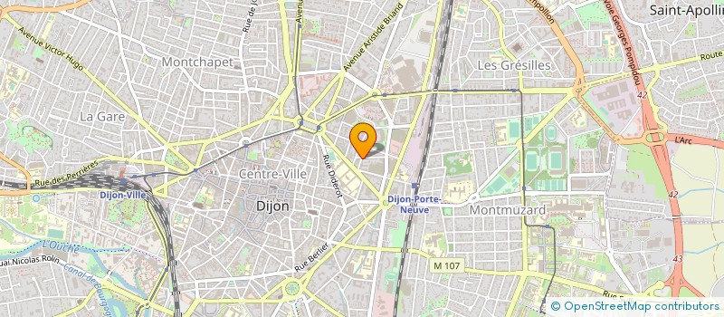 localisation de l'entreprise CABINET COGEREX à DIJON