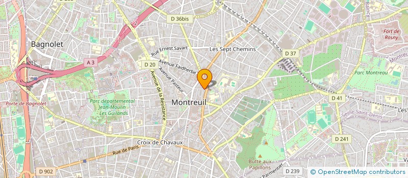 localisation de l'entreprise CABINET COIC & BENAYOUN à MONTREUIL
