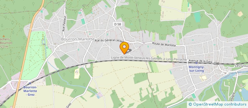 localisation de l'entreprise CABINET COLLET ET ASSOCIES BOURRON MARLOTTE  BOURRON-MARLOTTE