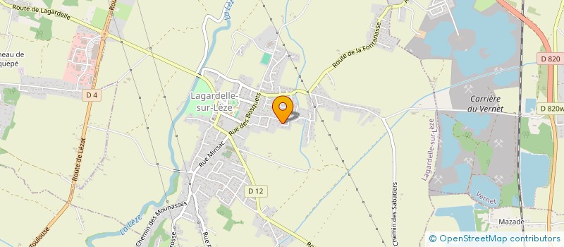 localisation de l'entreprise CABINET COMPTABLE D'OCCITANIE  LAGARDELLE-SUR-LEZE