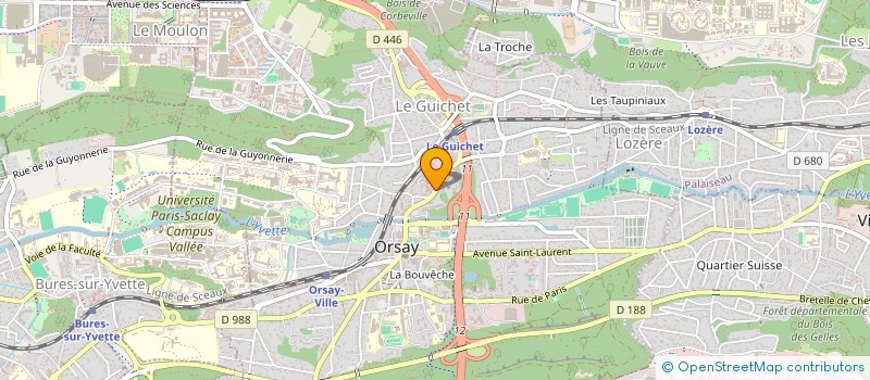localisation de l'entreprise CABINET CONSEIL D ORSAY à ORSAY