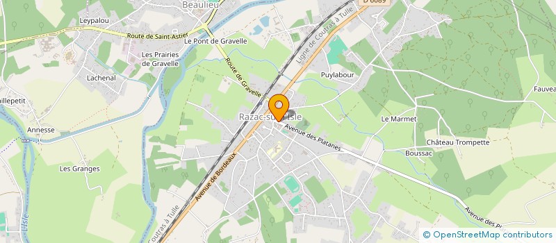 localisation de l'entreprise CABINET CONSEIL ECOUTE  COURSAC