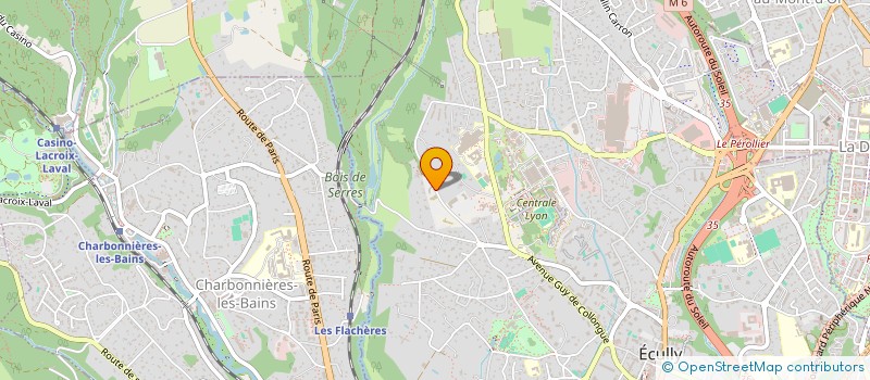 localisation de l'entreprise CABINET CONSEIL EN MANAGEMENT SOCIOECONOMIQUE - C.C.M.S.E.  ECULLY