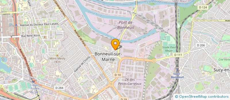 localisation de l'entreprise CABINET CONSEIL & GESTION  BONNEUIL-SUR-MARNE