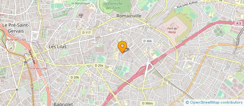 localisation de l'entreprise CABINET CONSEIL & GESTION ENTREPRISE  BAGNOLET