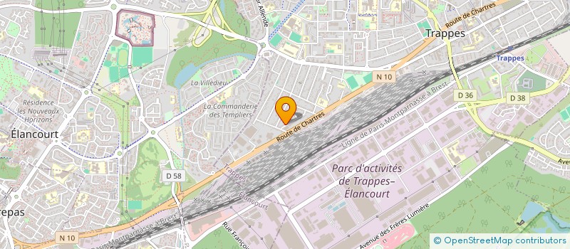 localisation de l'entreprise CABINET CONSEIL INGENIERIE AUDIT ASCENSEURS à TRAPPES