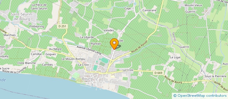 localisation de l'entreprise CABINET CONSEIL RENOVATION HABITATS  BOURG