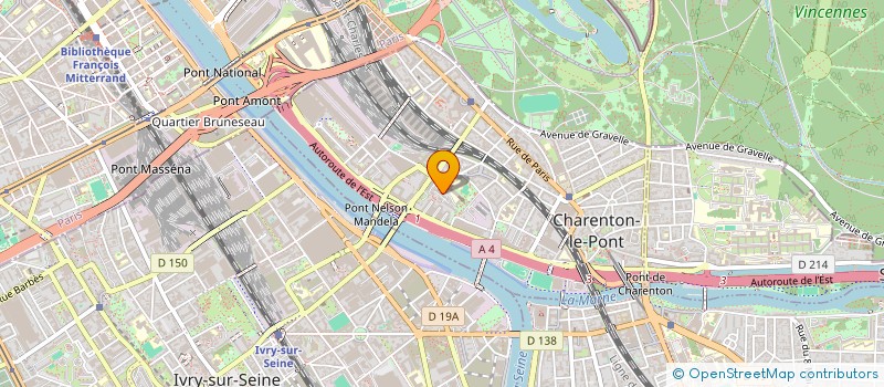 localisation de l'entreprise CABINET CONSEIL SPORTIF DS1  CHARENTON-LE-PONT