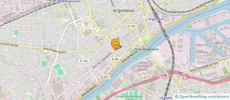localisation de l'entreprise CABINET CONSTANT  ARGENTEUIL