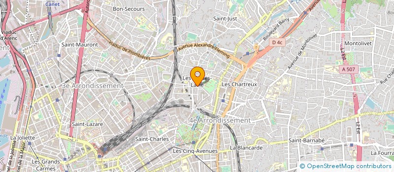 localisation de l'entreprise CABINET CORINNE COURBON à MARSEILLE