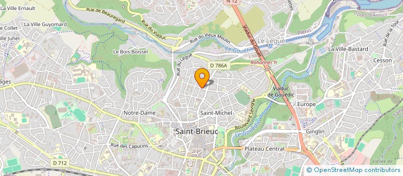 localisation de l'entreprise CABINET CORLAY MARCEL à SAINT-BRIEUC