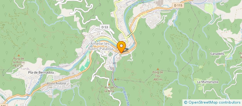 localisation de l'entreprise CABINET COSTA SARL  AMELIE-LES-BAINS-PALALDA