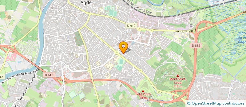 localisation de l'entreprise CABINET COULON ET ASSOCIES à AGDE