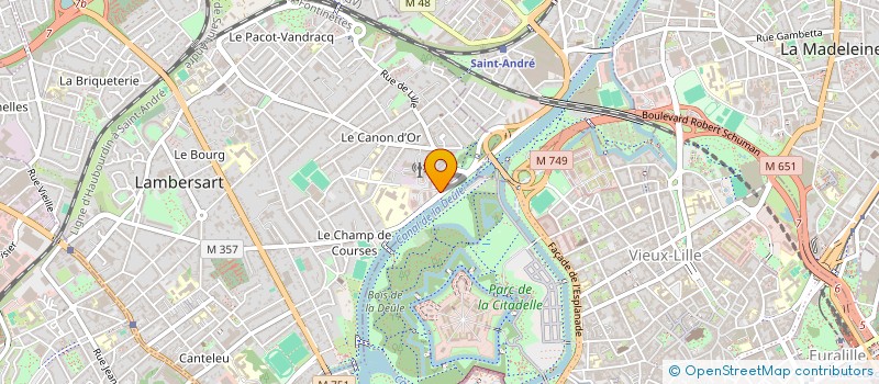 localisation de l'entreprise CABINET COULON - LOTIN - DRUART - SOCIET à LAMBERSART
