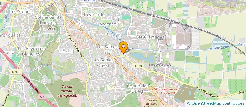 localisation de l'entreprise CABINET COURBI à ORANGE