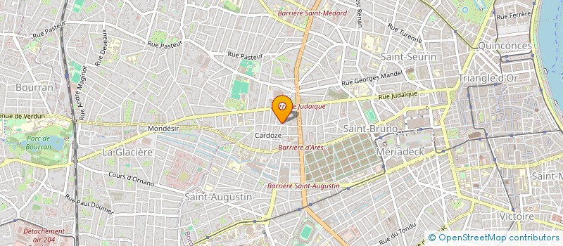 localisation de l'entreprise CABINET COURTEY-NOEL, URBANISME à BORDEAUX
